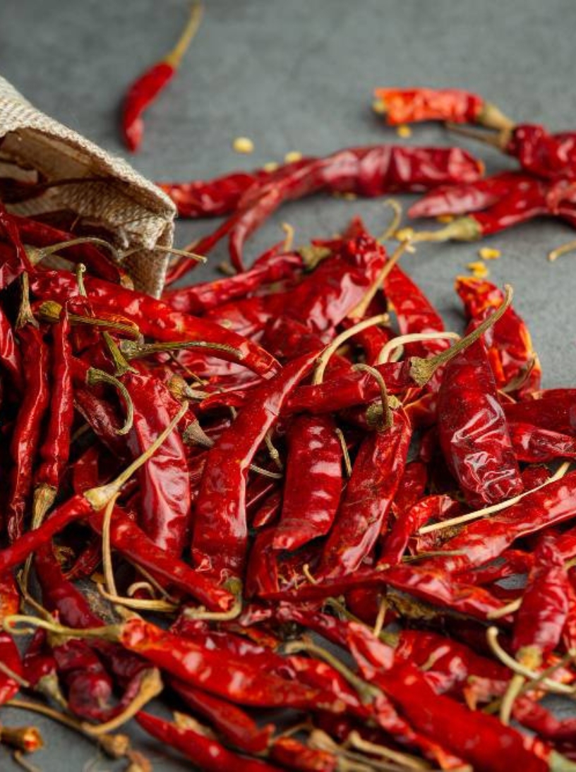  Red chillies 